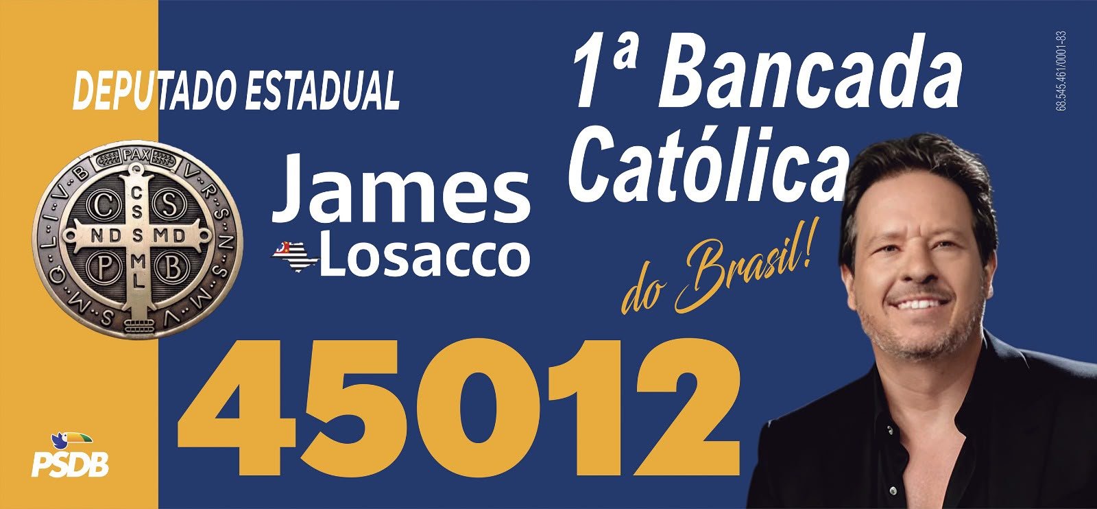 James Losacco 45012 - Deputado Estadual - 1ª Bancada Católica do Brasil